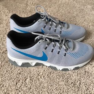 Men's Nike tailwind 8 size 12 grey and blue!